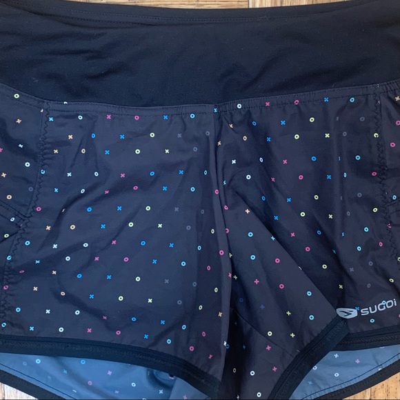Sugoi Running Shorts Black Patterned Women's Size S - Picture 10 of 10